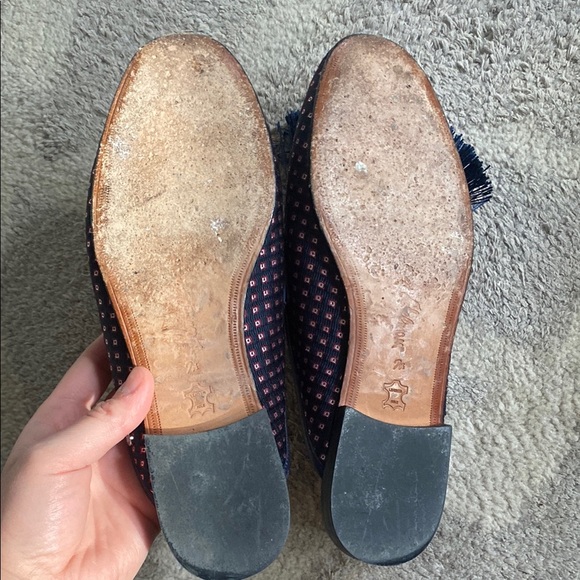 Sam Edelman Navy Tassel Slip-On Loafers - Picture 4 of 4